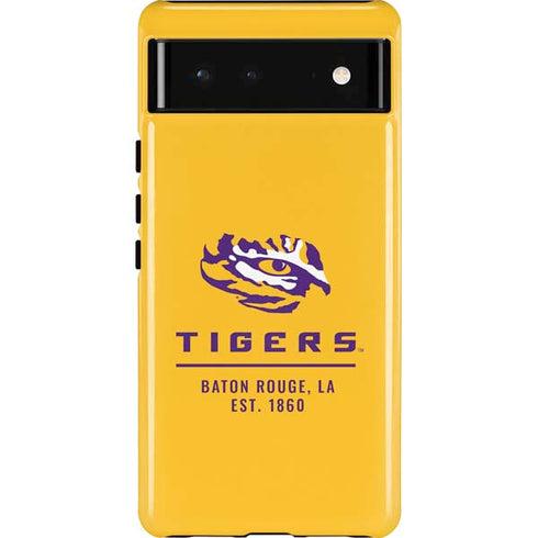 LSU Tigers Baton Rouge Yellow Pixel Cases